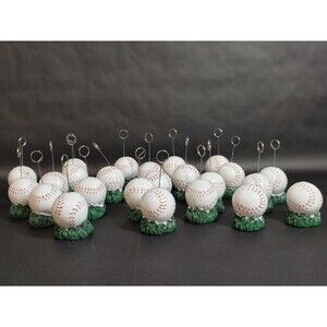 Beistle 50841 Baseball Photo and Balloon Holder 23Pcs Lot White/Red/Green Party